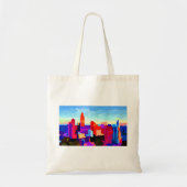 Queen City Charlotte Skyline Tote Bag (Voorkant)