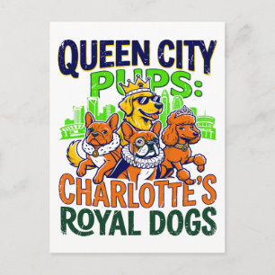 Queen City Pups Charlotte Koninklijke Honden Briefkaart