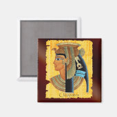 Queen Cleopatra Egyptian Art Magnets Magneet (Voorkant / Achterkant)