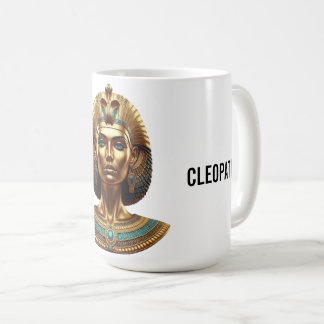 Queen Cleopatra – Golden Egyptian Majesty Art Desi Koffiemok