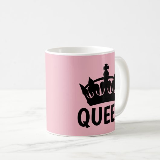 QUEEN Coffee Mok voor haar (Voorkant rechts)