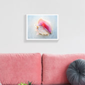 Queen Conch Shell op Bahamas Beach Canvas Afdruk (Insitu (Woonkamer))