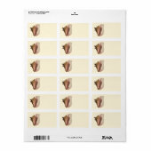 Queen Conch Shell Seashell, zeeleven Etiket (Full Sheet)