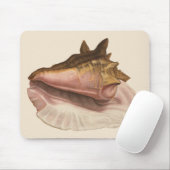 Queen Conch Shell Seashell,  zeeleven Muismat (Met muis)