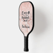 Queen Court Glam Glit Roos Gold Name Pickleball Paddle (Links)