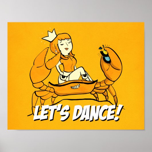 Queen Crab Reggae Girl Poster (Voorkant)