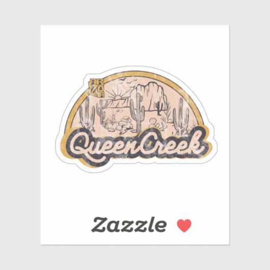 Queen Creek, Arizona Sticker (Vel)