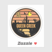 Queen Creek, Arizona Sticker (Vel)