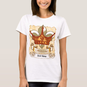 Queen Crown Banner Oma T-shirt