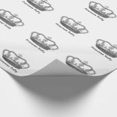 Queen Crown Cadeaupapier (Hoek)