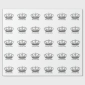 Queen Crown Cadeaupapier (Vlak)