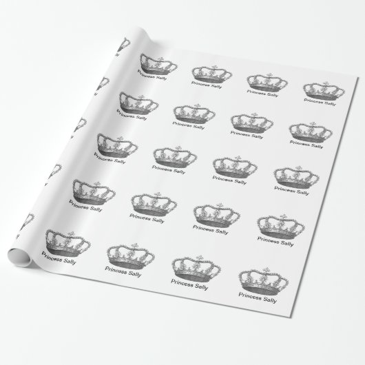 Queen Crown Cadeaupapier (Uitgerold)