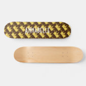Queen Crown Gold Black Skateboard (Horizontaal)