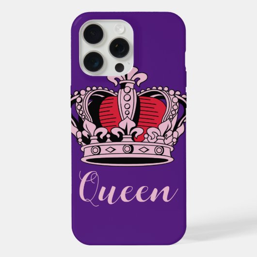 Queen Crown iPhone Hoesje (Achterkant)