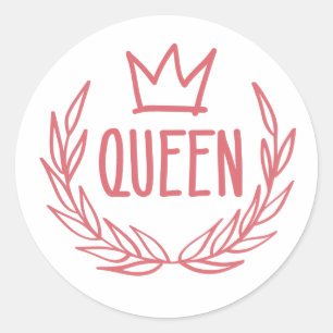 Queen Crown Laptop Stickers