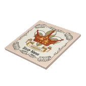 Queen Crown Oma tegel Tegeltje (Zijkant)