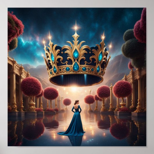 Queen crown Poster (Voorkant)