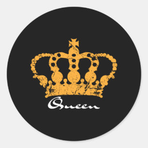 Queen Crown Ronde Sticker