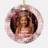Queen Custom Photo Christmas Ornament (Voorkant)