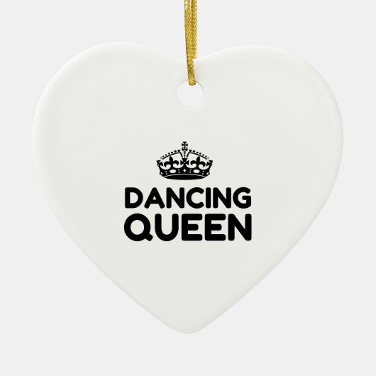 QUEEN DANCING KERAMISCH ORNAMENT (Voorkant)