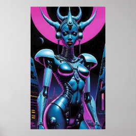 Queen Deliciosa Ken Gage Afrofuturisme Poster