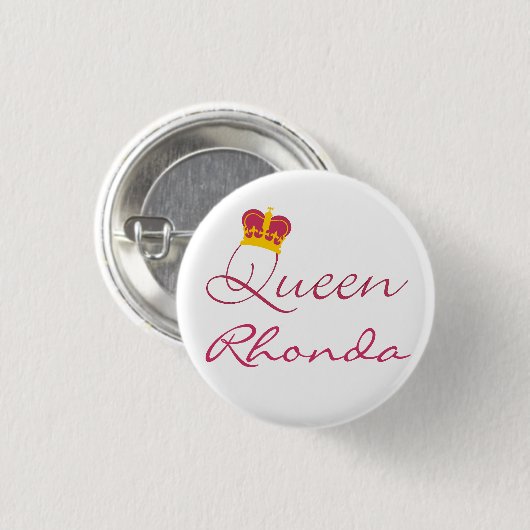 Queen Design Button (Voorkant /achterkant)