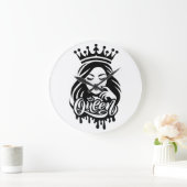 Queen Design – Elegant Royal Crown Grote Klok (Huis)