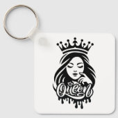 Queen Design – Elegant Royal Crown Sleutelhanger (Voorkant)