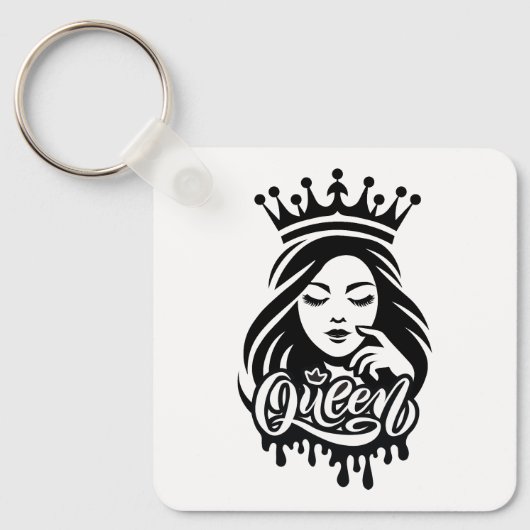 Queen Design – Elegant Royal Crown Sleutelhanger (Voorkant)
