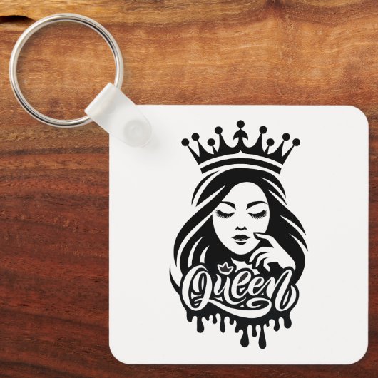 Queen Design – Elegant Royal Crown Sleutelhanger (Voorkant)