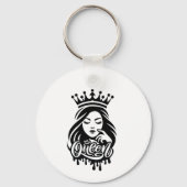 Queen Design – Elegant Royal Crown Sleutelhanger (Voorkant)