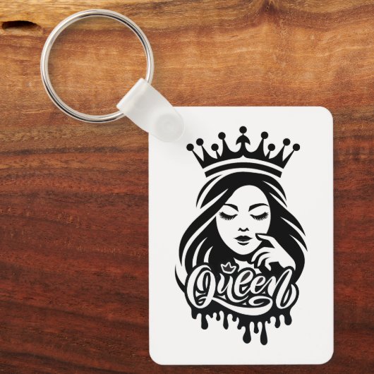 Queen Design – Elegant Royal Crown Sleutelhanger (Voorkant)
