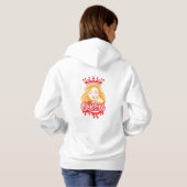 Queen Design – Elegant Royal Crown Typography for  Hoodie (Achterkant volledig)