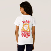 Queen Design – Elegant Royal Crown Typography for T-shirt (Achterkant volledig)