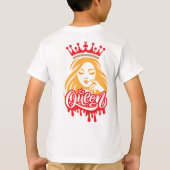 Queen Design – Elegant Royal Crown Typography for T-shirt (Achterkant)