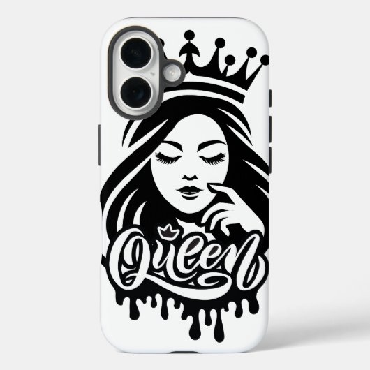 Queen Design – Elegante Koninklijke Kroon Case-Mate iPhone Case (Achterkant)