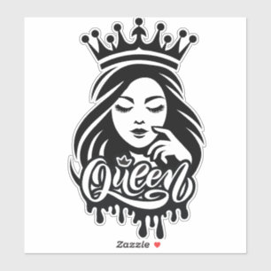 Queen Design – Elegante Koninklijke Kroon Sticker