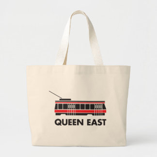 Queen East (Toronto) en Streetcar Grote Tote Bag
