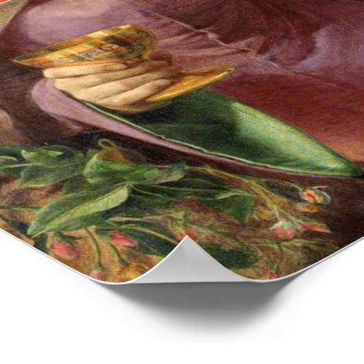 Queen Eleanor, c. 1858 van Frederick Sandys Poster (Hoek)