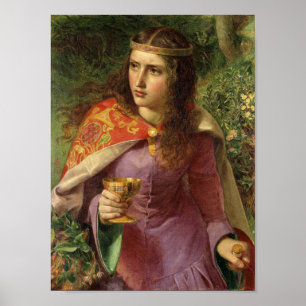 Queen Eleanor, c. 1858 van Frederick Sandys Poster
