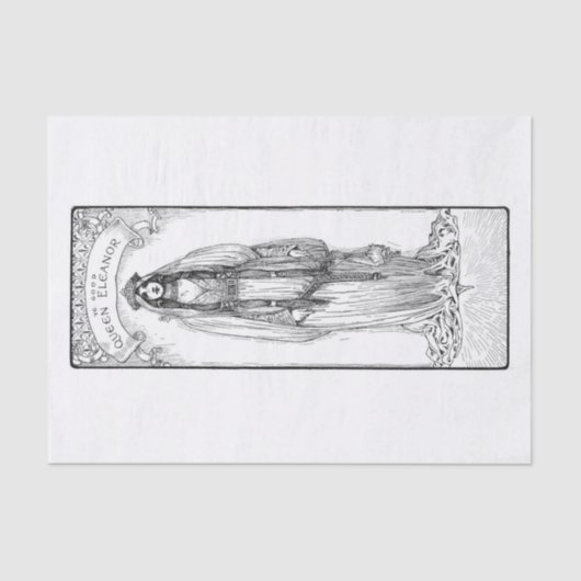 Queen Eleanor Tissuepapier (Voorkant)