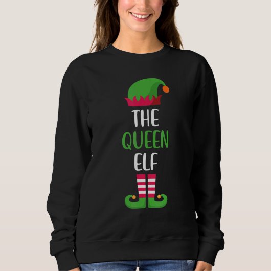 Queen Elf Family Matching Group Christmas Pajama Trui (Voorkant)