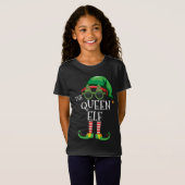 Queen Elf Matching Kerstfeest PJS Familie Uitje T-shirt (Voorkant volledig)