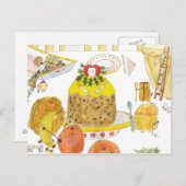 Queen Elizabeth 1 Funny Cake History Cartoon Art Briefkaart (Voorkant / Achterkant)