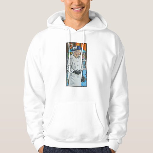 Queen Elizabeth At Paddington Station Hoodie (Voorkant)
