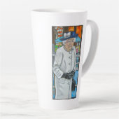 Queen Elizabeth At Paddington Station Latte Mok (Rechterhoek)