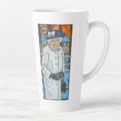 Queen Elizabeth At Paddington Station Latte Mok (Rechts)