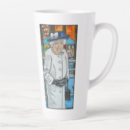 Queen Elizabeth At Paddington Station Latte Mok