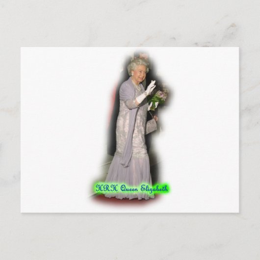 QUEEN Elizabeth Briefkaart (Voorkant)