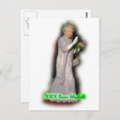 QUEEN Elizabeth Briefkaart (Voorkant / Achterkant)